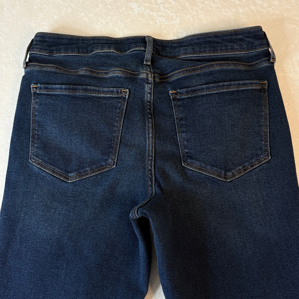 OLD NAVY Rockstar Demin Jeans Womens 12 Super Skinny Mid Rise Dark Wash - Picture 10 of 12